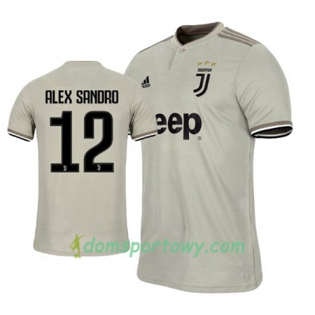 Koszulka Juventus Alex Sandro 12 Wyjazdowe Koszulki Piłkarskie 2018-2019 Krótki Rękaw